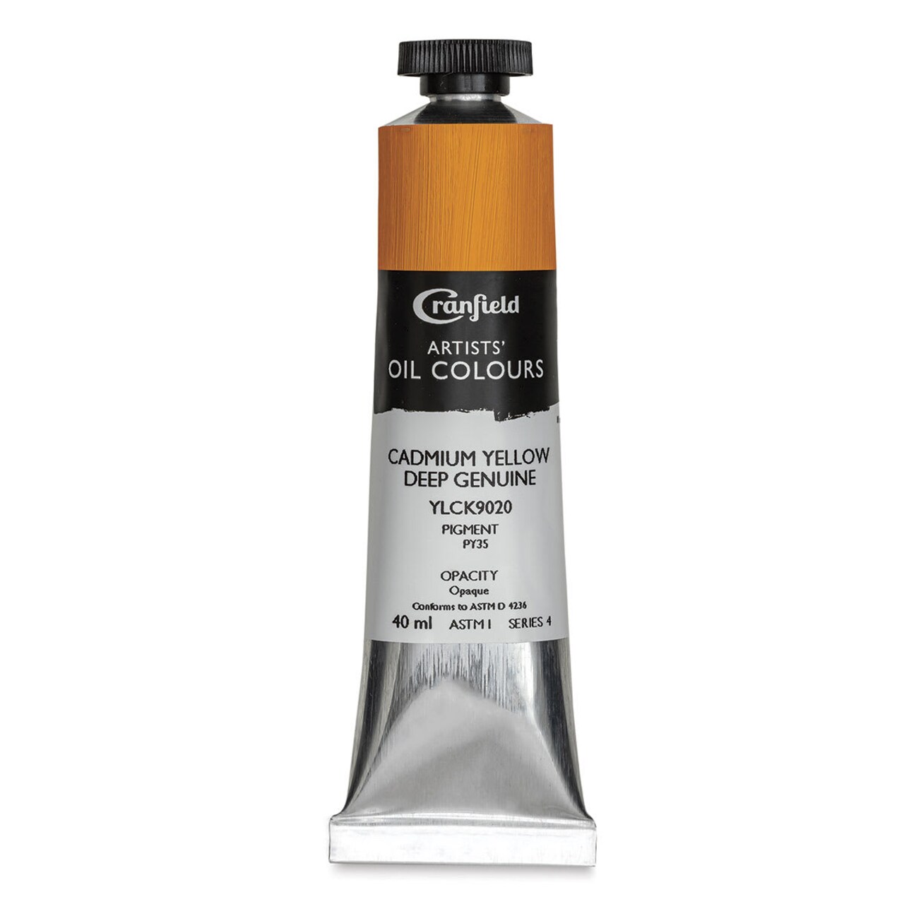Cranfield Artists' Oils - Cadmium Yellow Deep Genuine, 40 ml, Tube